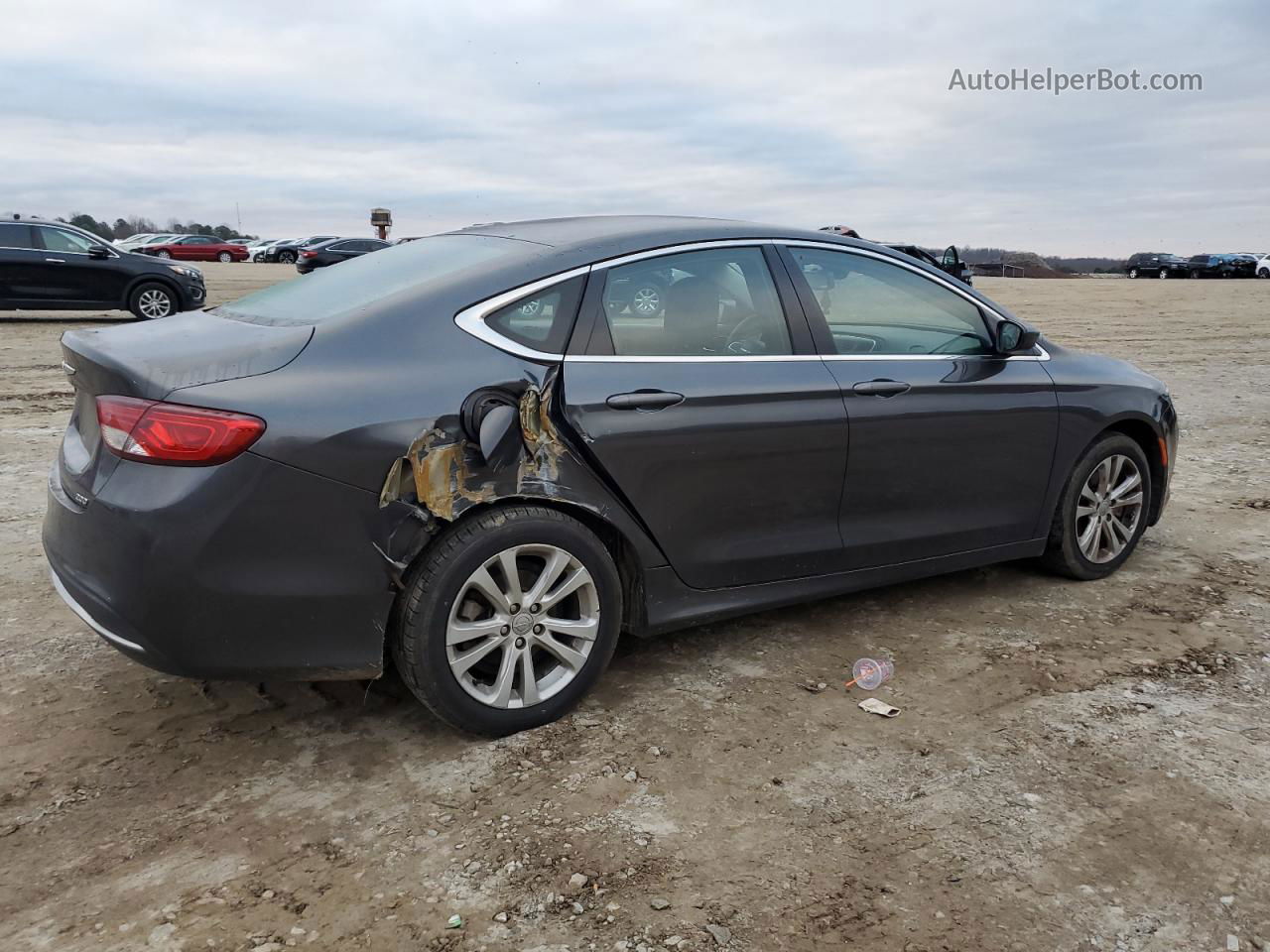 2015 Chrysler 200 Limited Gray vin: 1C3CCCAB2FN661132