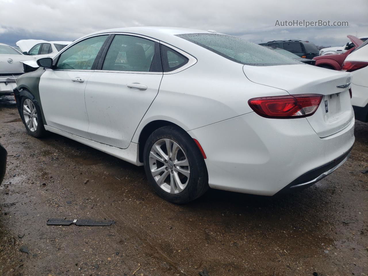 2015 Chrysler 200 Limited White vin: 1C3CCCAB2FN670705