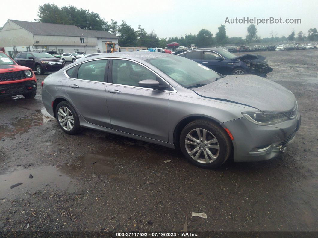 2015 Chrysler 200 Limited Silver vin: 1C3CCCAB2FN674432