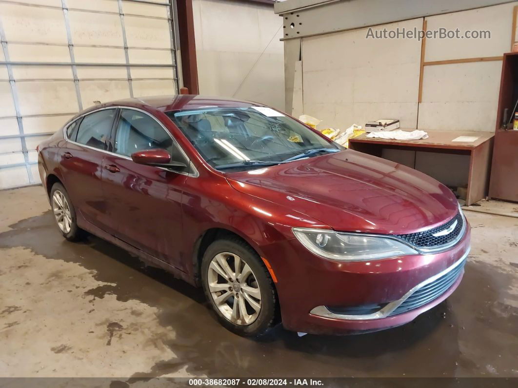 2015 Chrysler 200 Limited Красный vin: 1C3CCCAB2FN702052