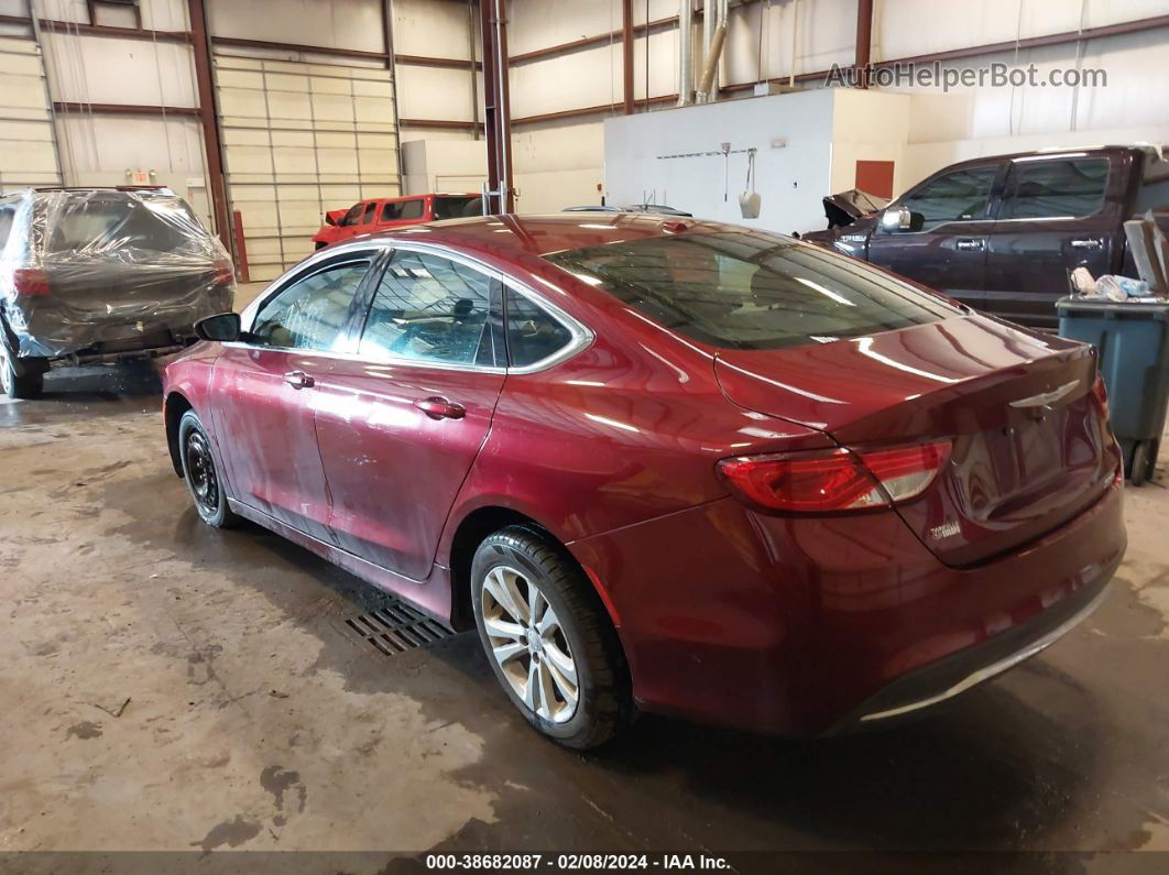 2015 Chrysler 200 Limited Red vin: 1C3CCCAB2FN702052