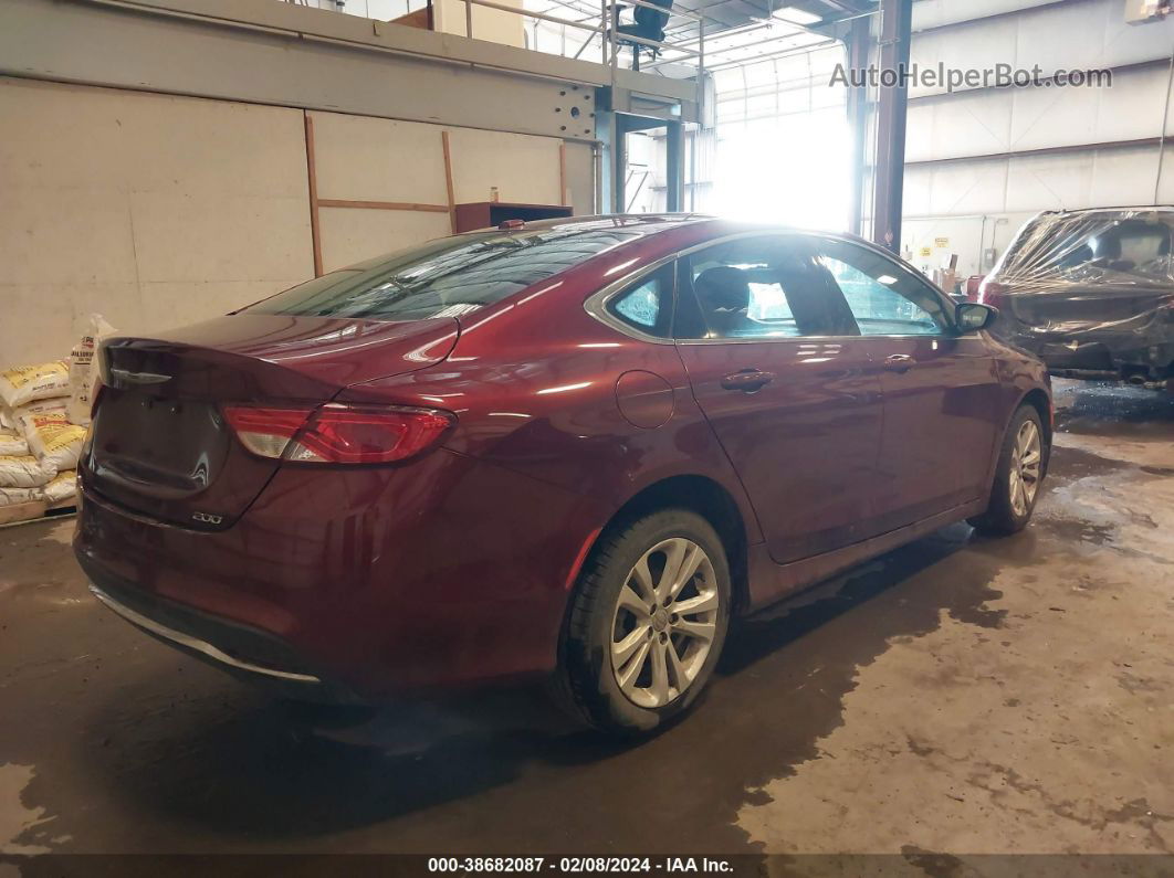 2015 Chrysler 200 Limited Красный vin: 1C3CCCAB2FN702052