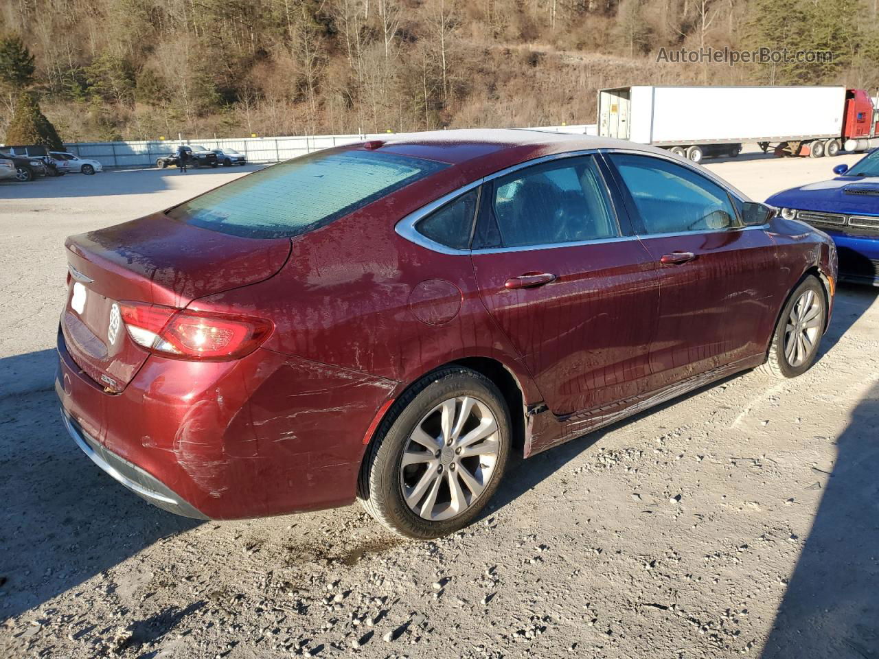 2015 Chrysler 200 Limited Red vin: 1C3CCCAB2FN707574