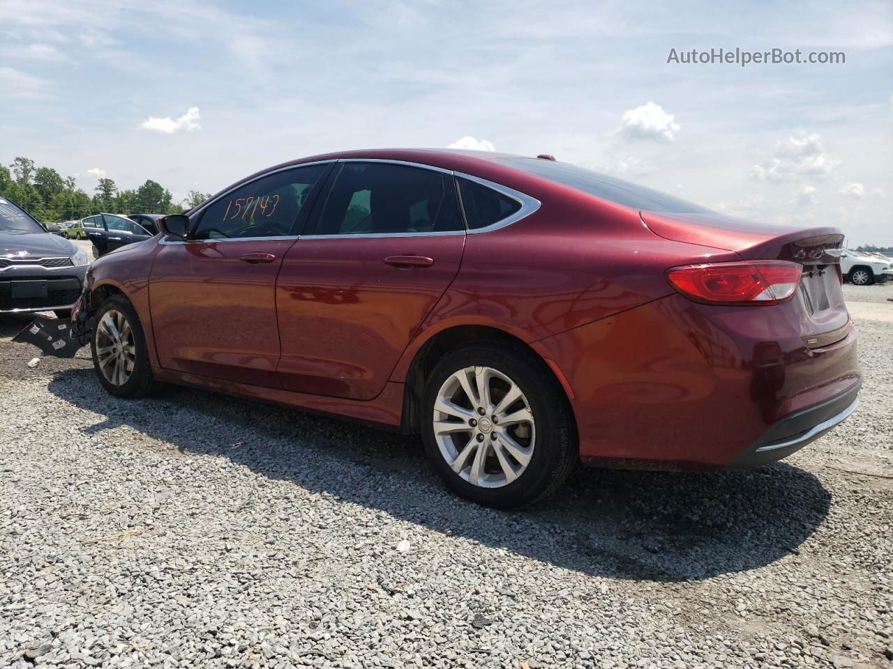 2015 Chrysler 200 Limited Burgundy vin: 1C3CCCAB2FN719076