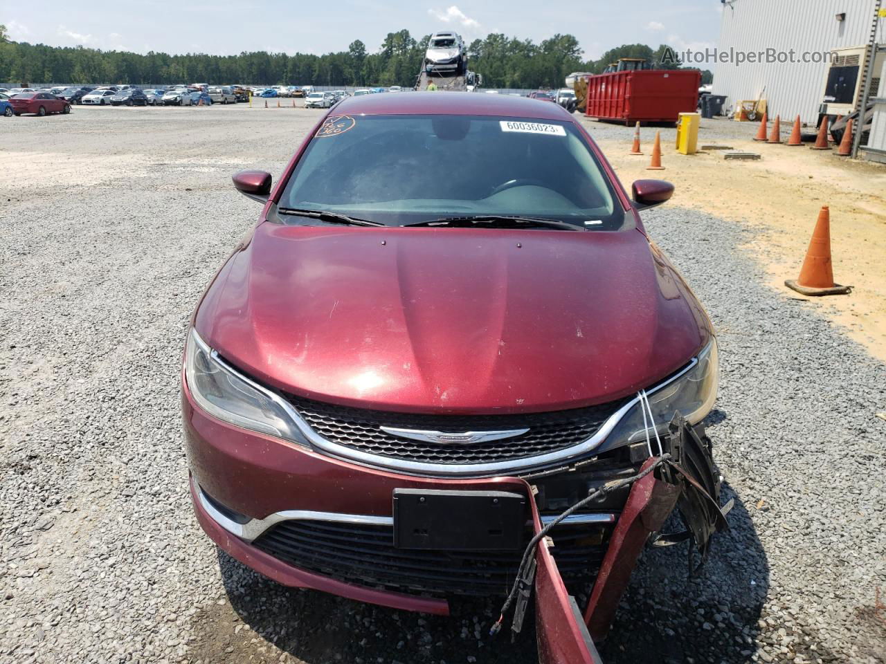 2015 Chrysler 200 Limited Burgundy vin: 1C3CCCAB2FN719076