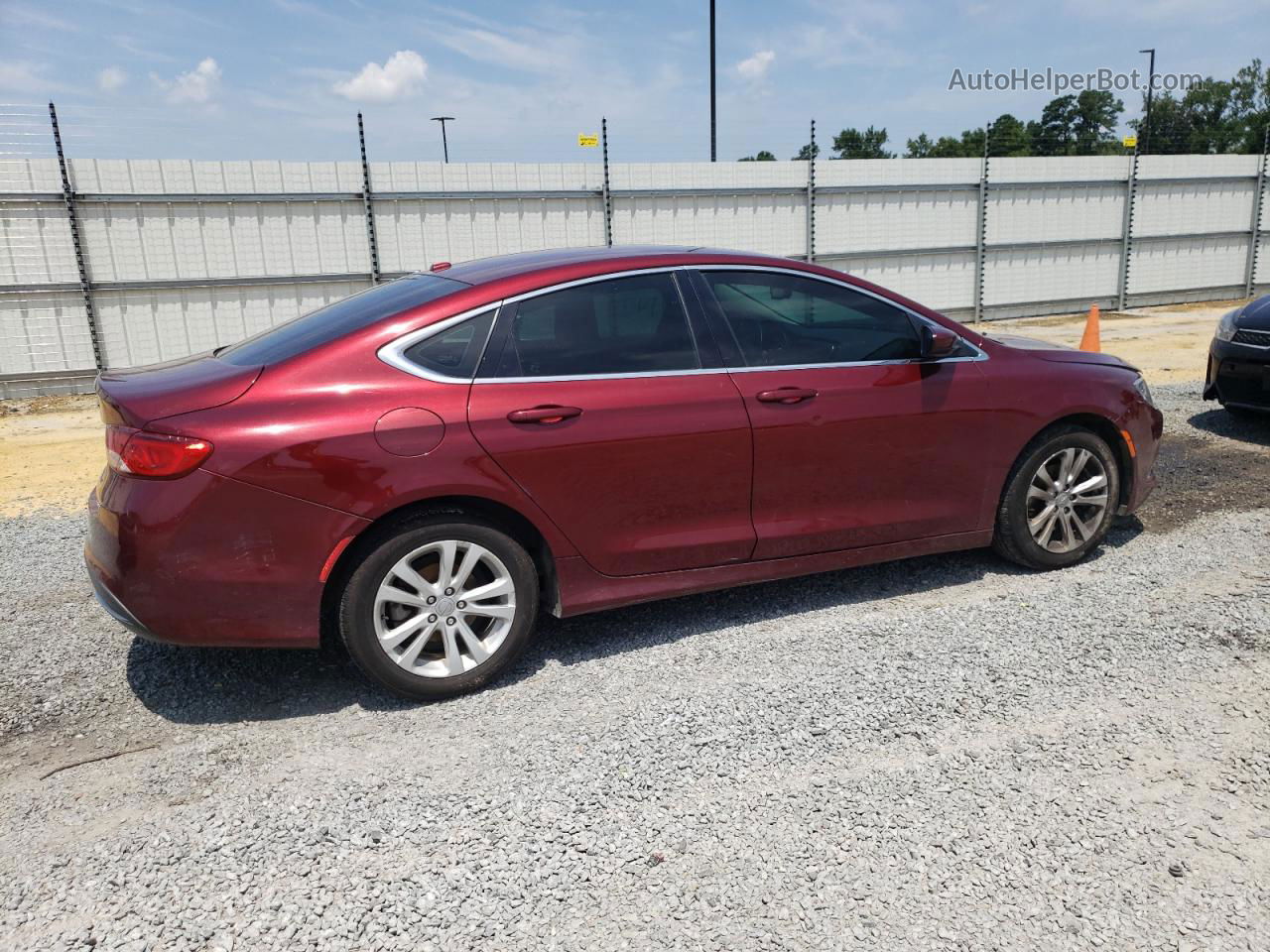 2015 Chrysler 200 Limited Burgundy vin: 1C3CCCAB2FN719076