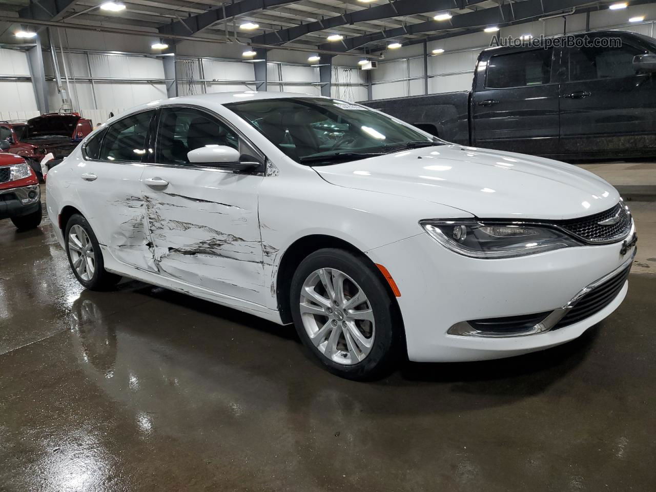 2015 Chrysler 200 Limited White vin: 1C3CCCAB2FN732149