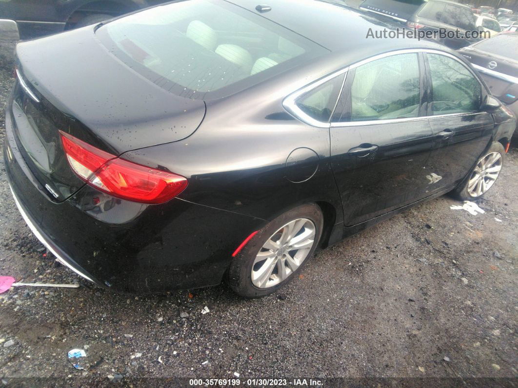 2015 Chrysler 200 Limited Black vin: 1C3CCCAB2FN732409