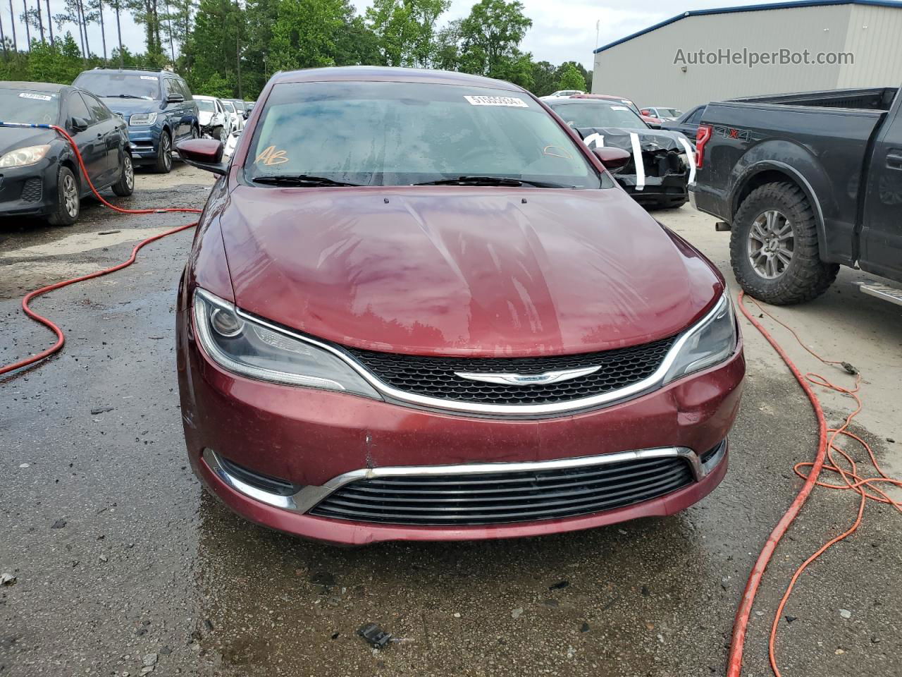 2015 Chrysler 200 Limited Maroon vin: 1C3CCCAB2FN739361