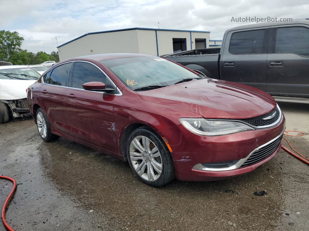 2015 Chrysler 200 Limited Maroon vin: 1C3CCCAB2FN739361