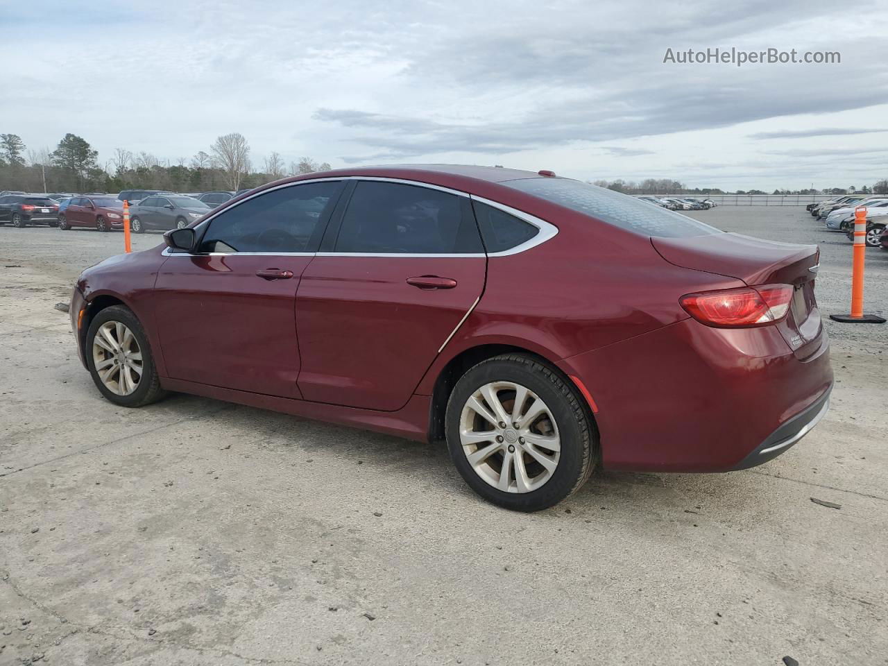 2016 Chrysler 200 Limited Burgundy vin: 1C3CCCAB2GN108935