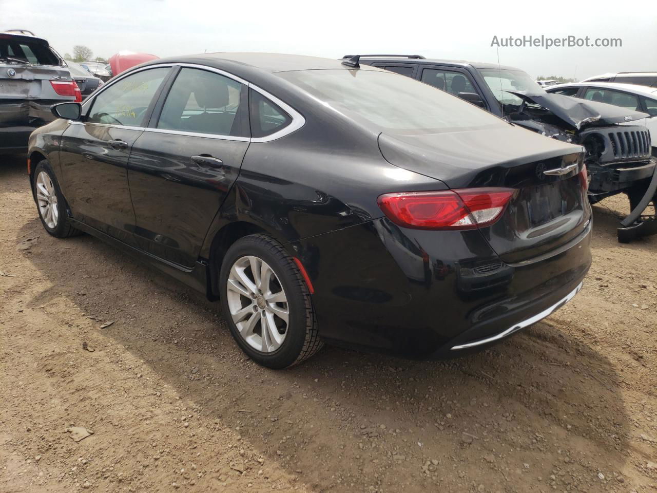 2016 Chrysler 200 Limited Black vin: 1C3CCCAB2GN111981