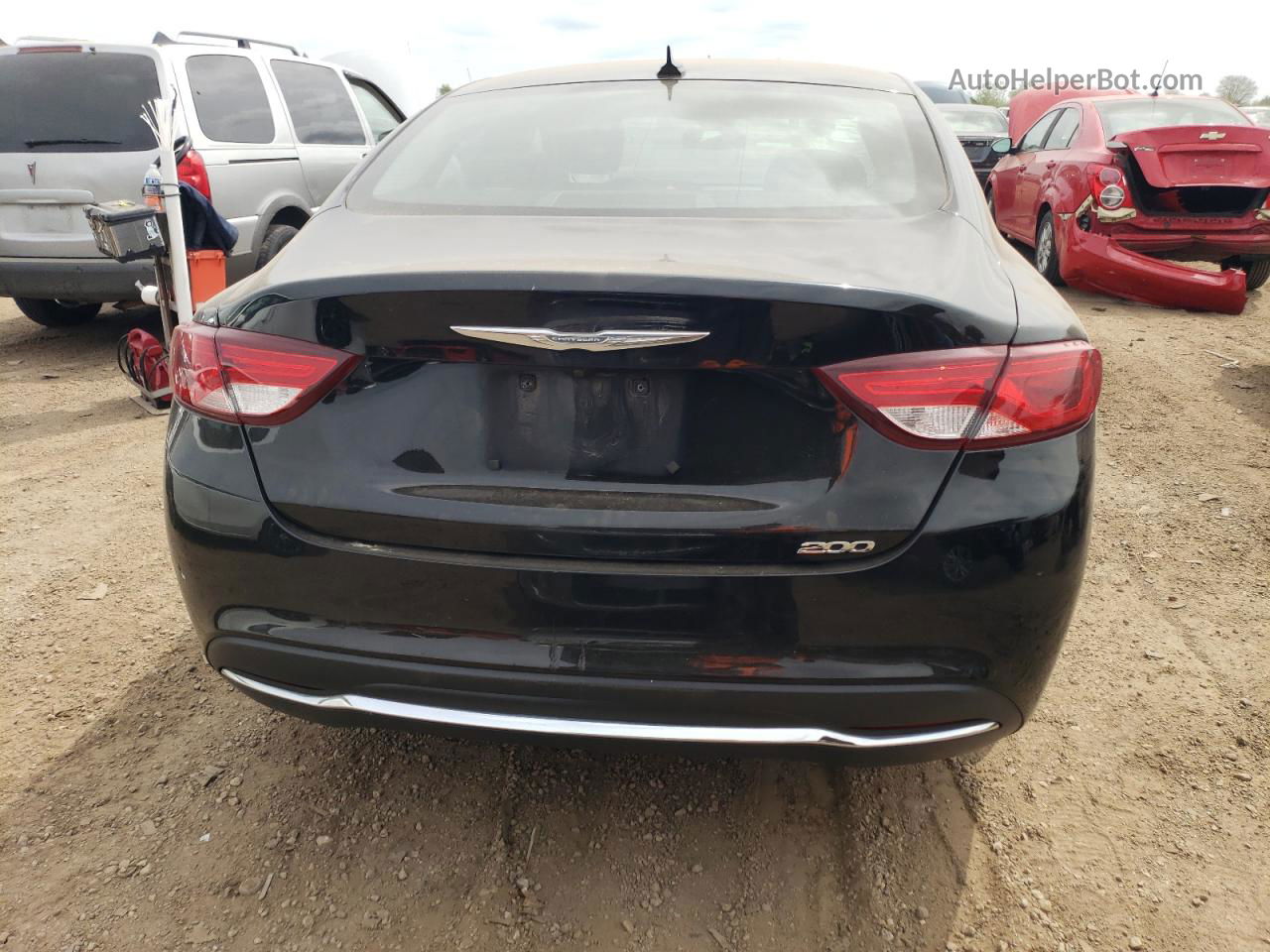 2016 Chrysler 200 Limited Black vin: 1C3CCCAB2GN111981