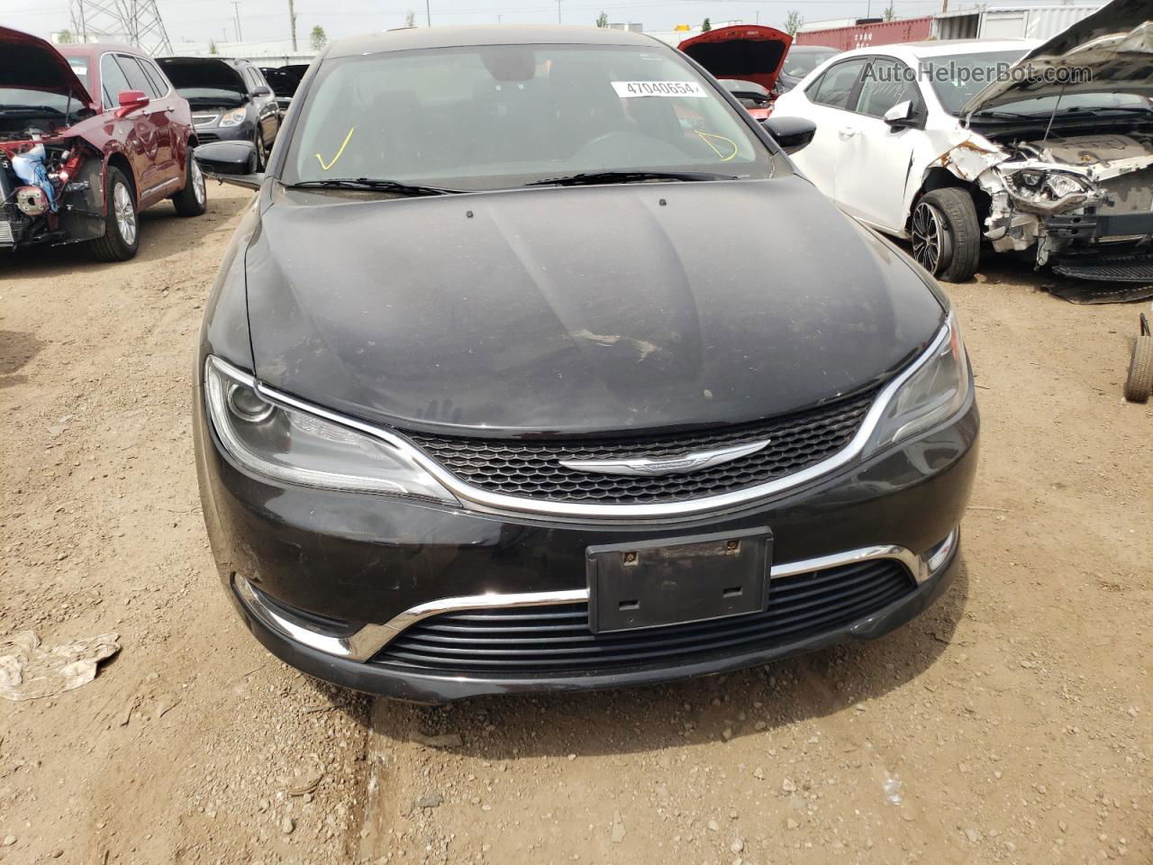 2016 Chrysler 200 Limited Black vin: 1C3CCCAB2GN111981