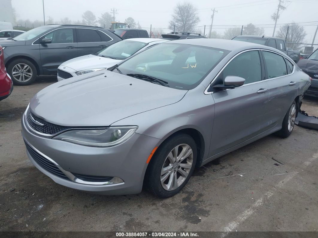 2016 Chrysler 200 Limited Silver vin: 1C3CCCAB2GN116162