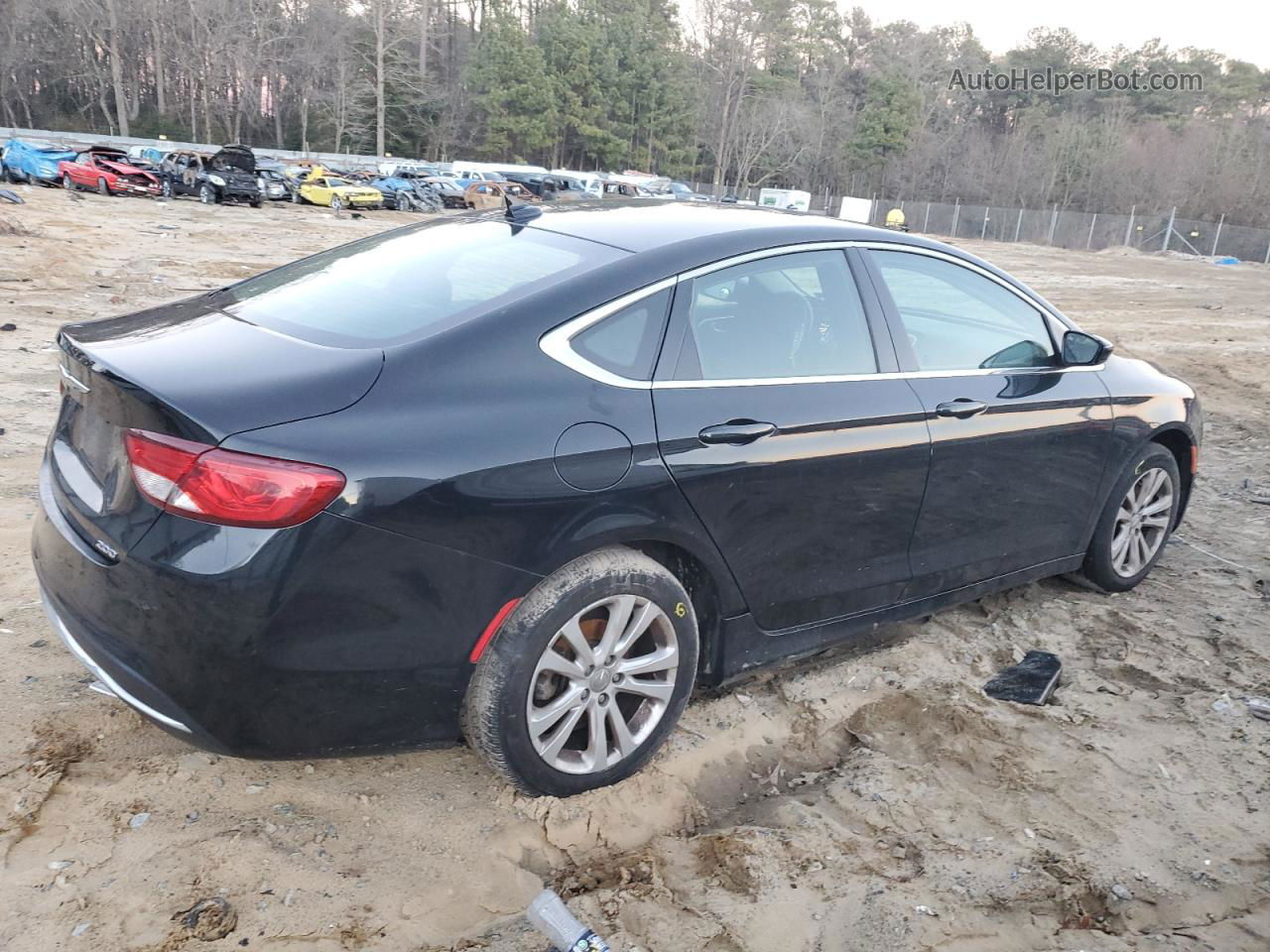 2016 Chrysler 200 Limited Black vin: 1C3CCCAB2GN116212