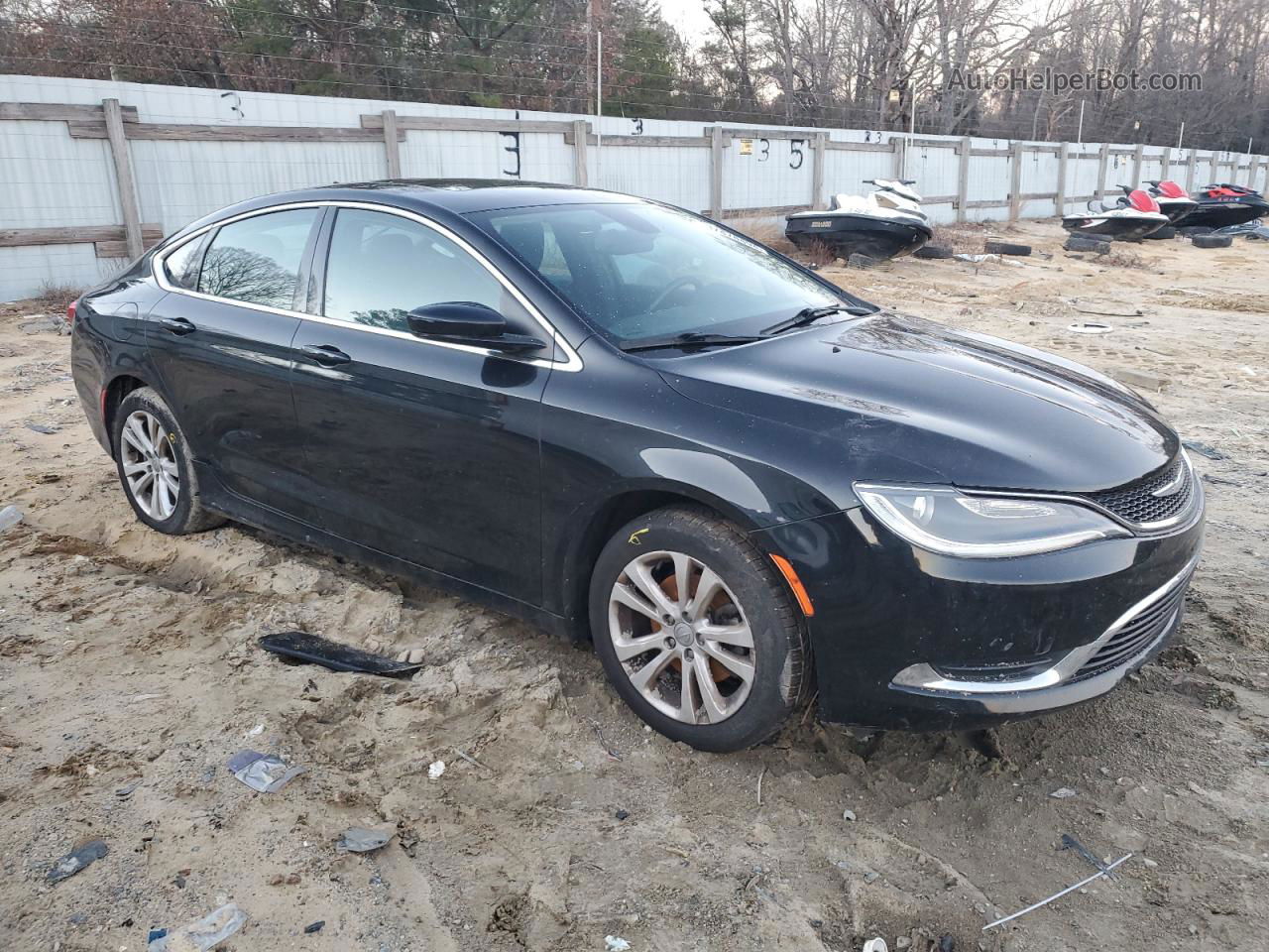 2016 Chrysler 200 Limited Black vin: 1C3CCCAB2GN116212