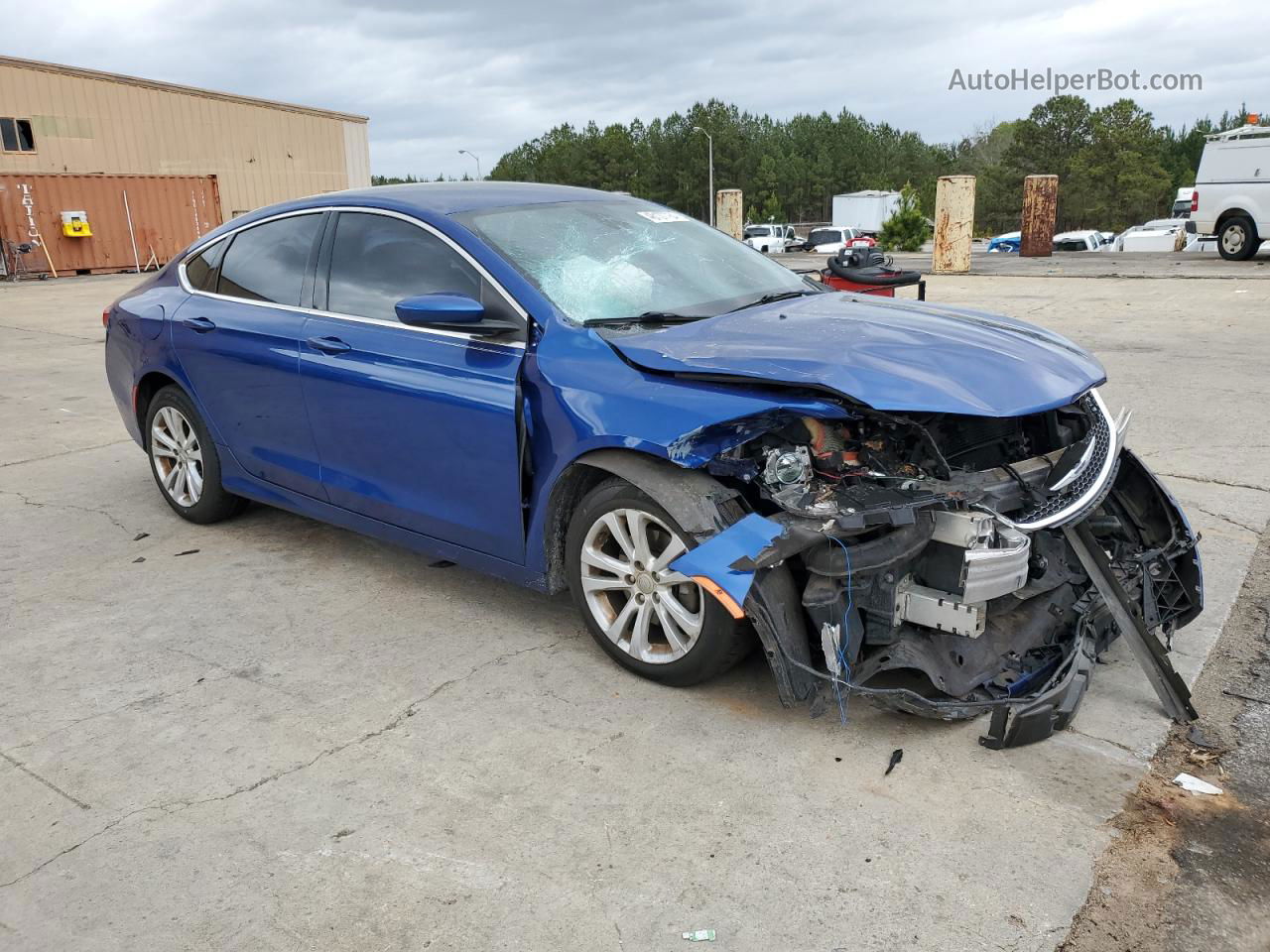 2016 Chrysler 200 Limited Blue vin: 1C3CCCAB2GN125475