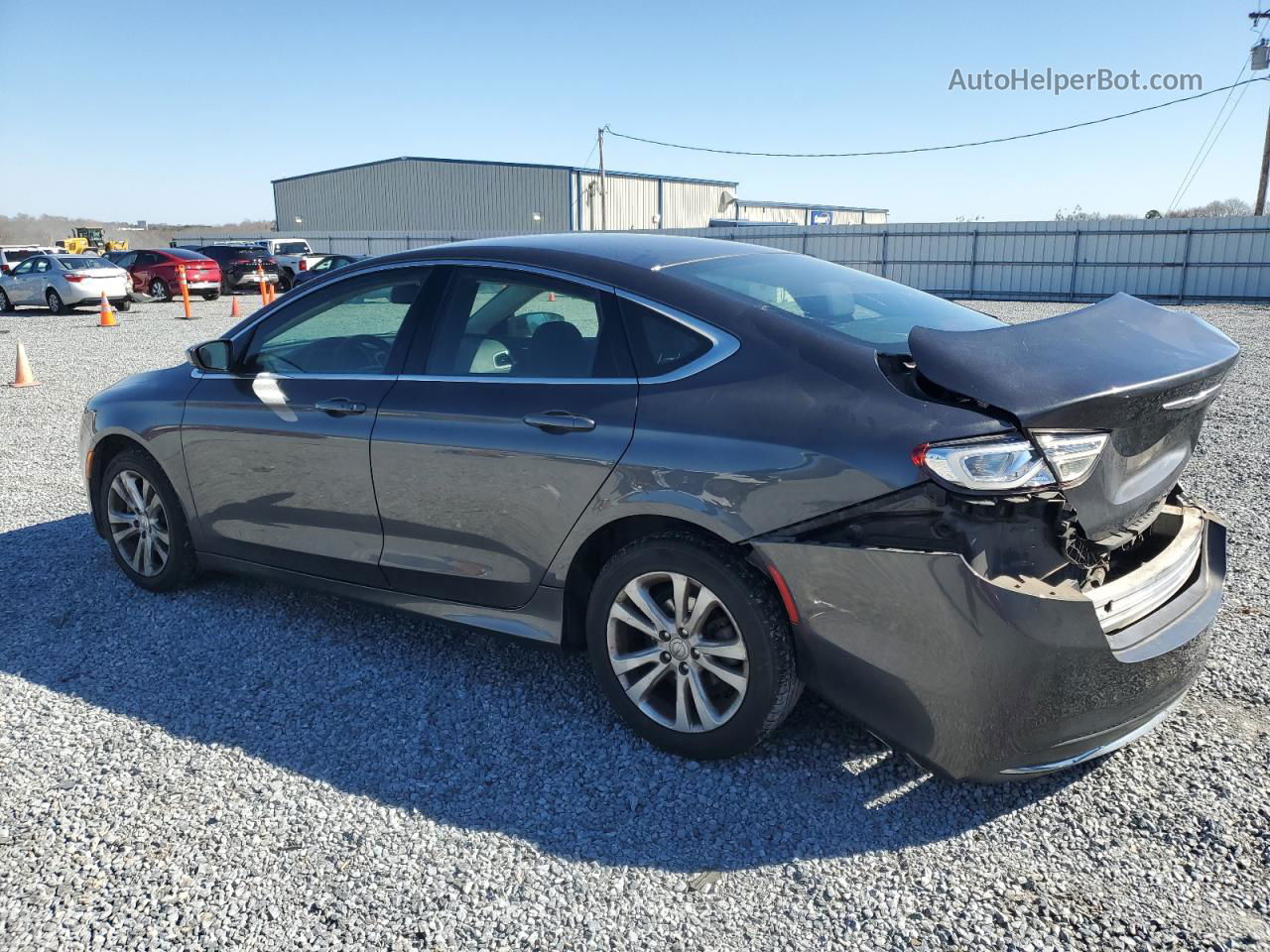 2016 Chrysler 200 Limited Gray vin: 1C3CCCAB2GN130501