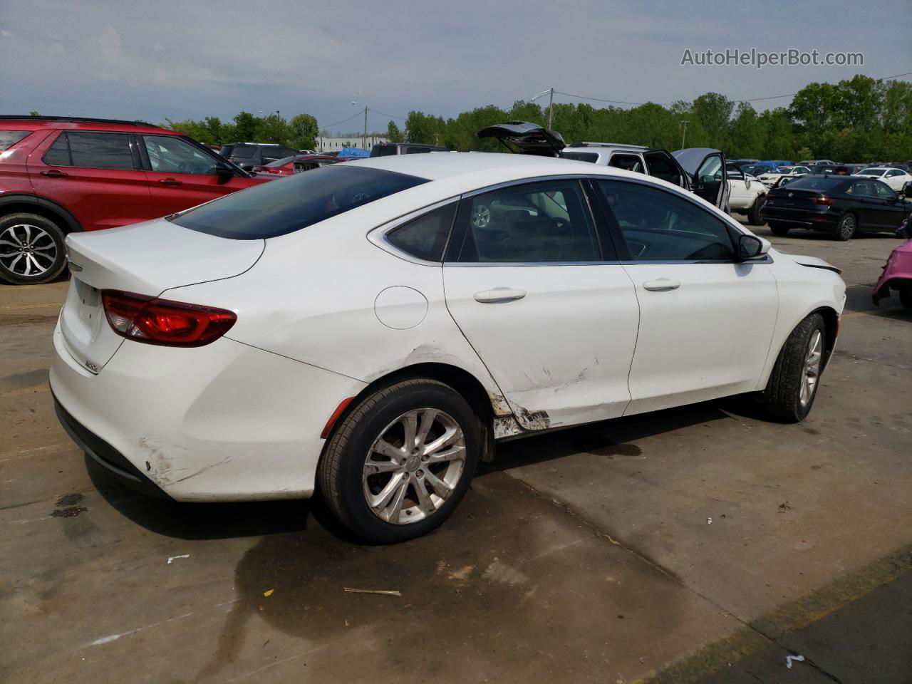 2016 Chrysler 200 Limited White vin: 1C3CCCAB2GN140980