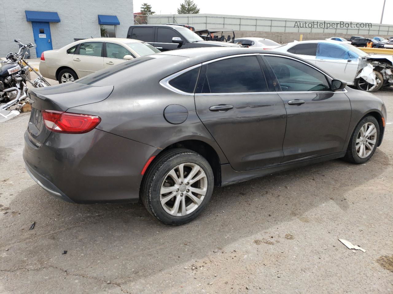 2016 Chrysler 200 Limited Charcoal vin: 1C3CCCAB2GN142339