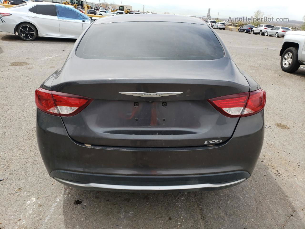 2016 Chrysler 200 Limited Charcoal vin: 1C3CCCAB2GN142339