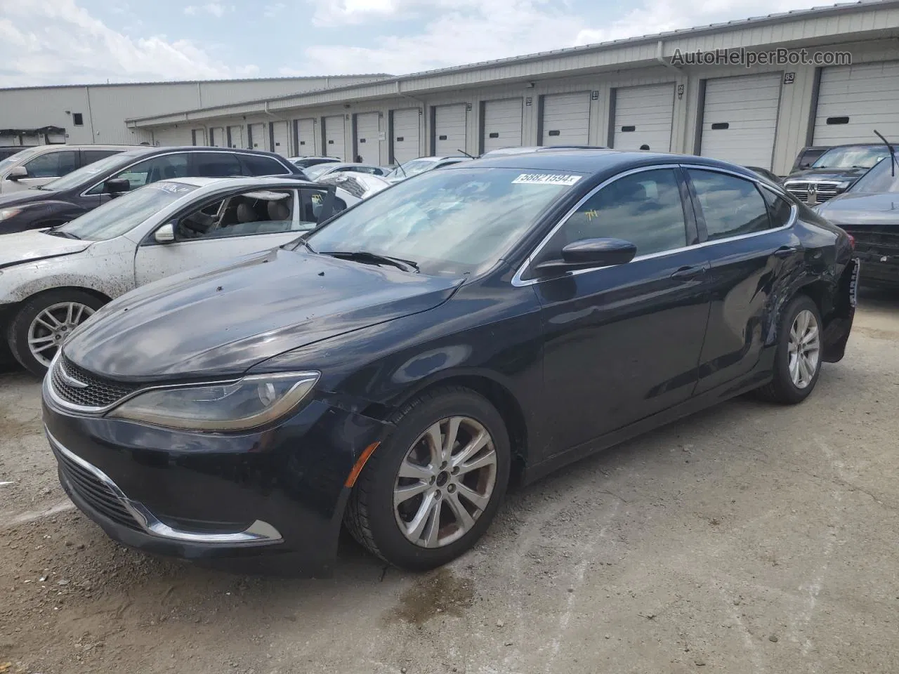 2016 Chrysler 200 Limited Black vin: 1C3CCCAB2GN144866