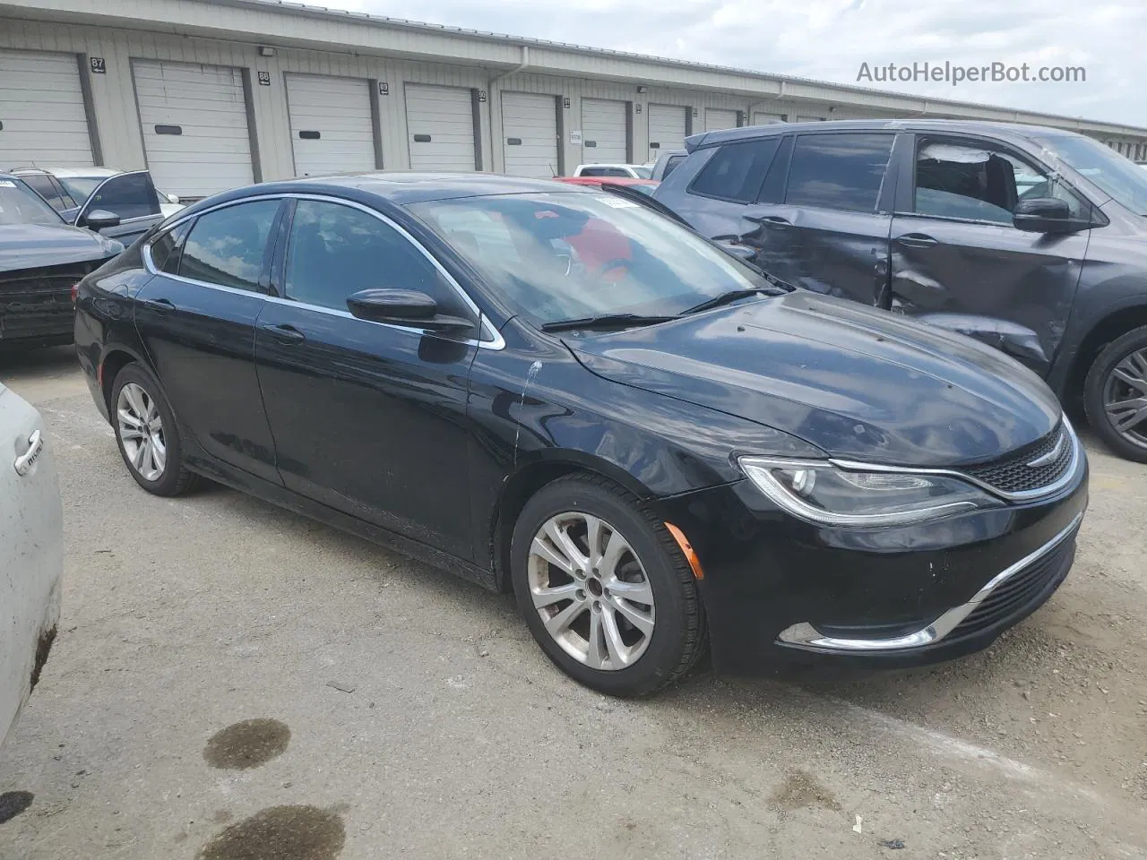 2016 Chrysler 200 Limited Black vin: 1C3CCCAB2GN144866