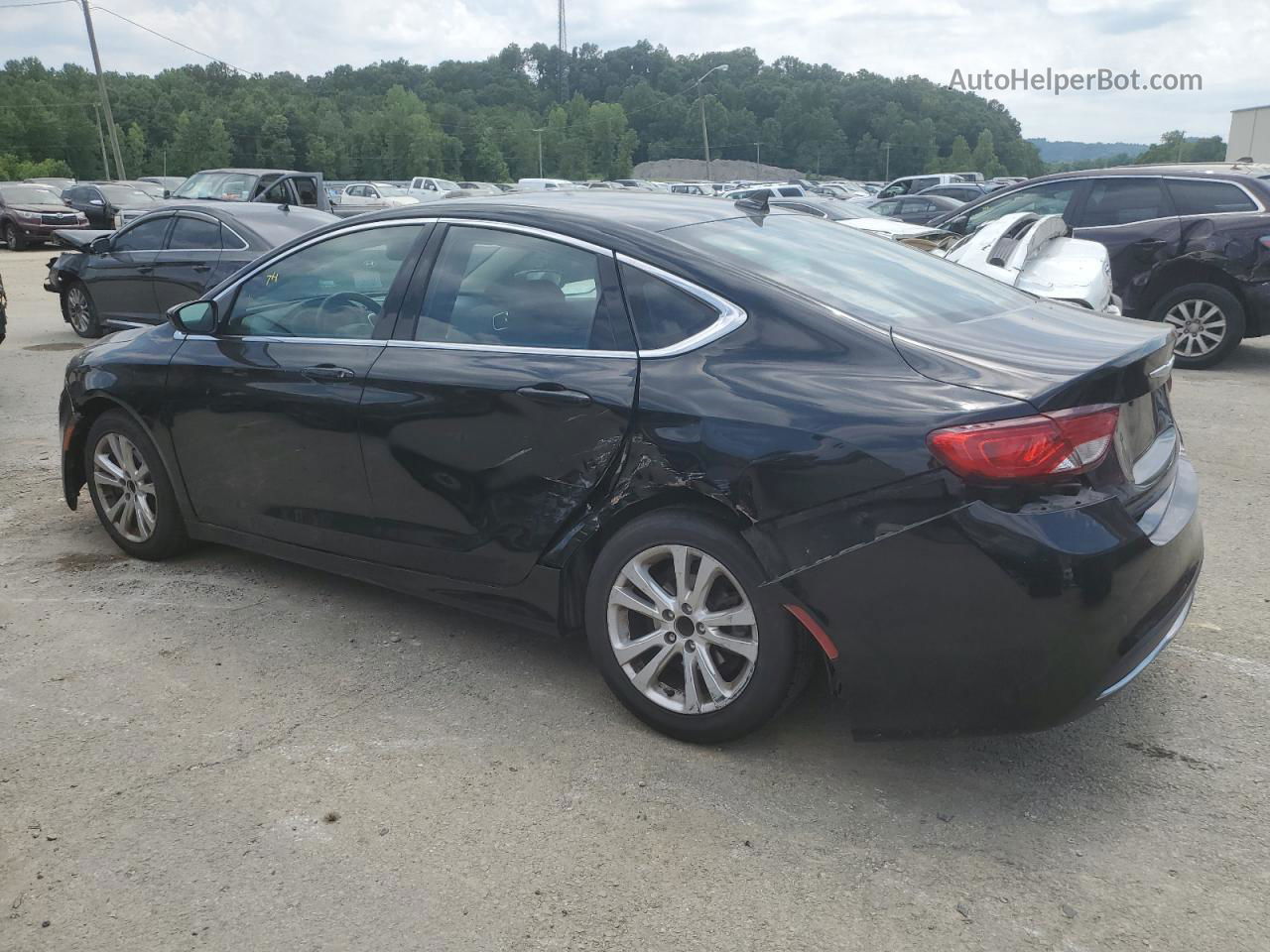 2016 Chrysler 200 Limited Black vin: 1C3CCCAB2GN144866