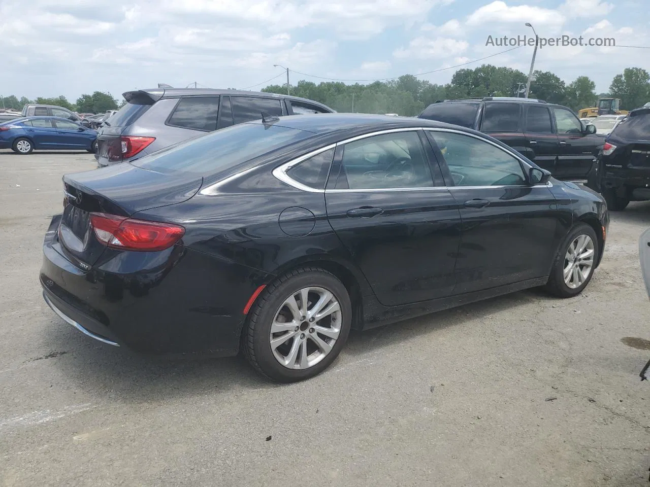 2016 Chrysler 200 Limited Black vin: 1C3CCCAB2GN144866