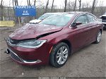 2016 Chrysler 200 Limited Темно-бордовый vin: 1C3CCCAB2GN146603