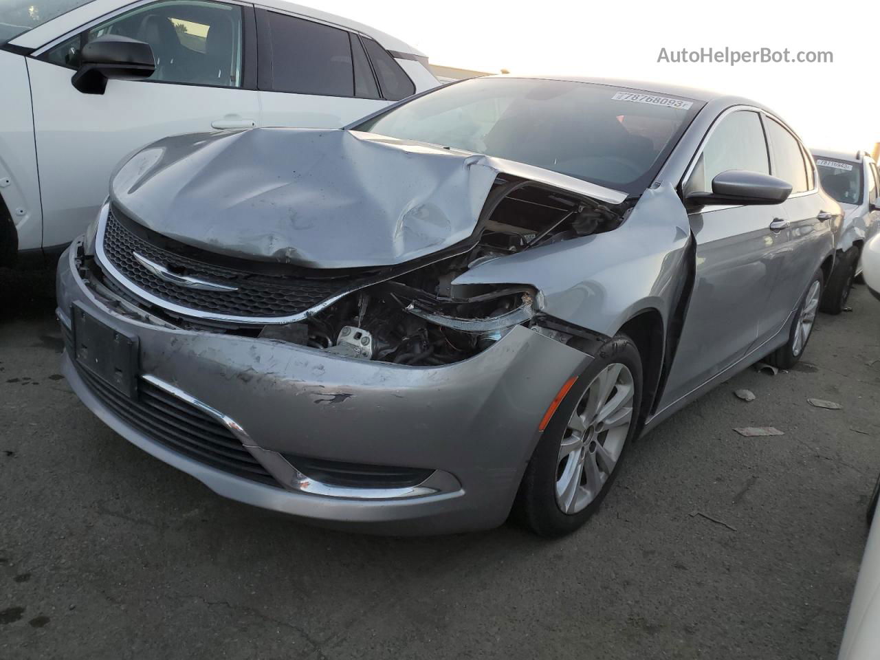 2016 Chrysler 200 Limited Silver vin: 1C3CCCAB2GN159173