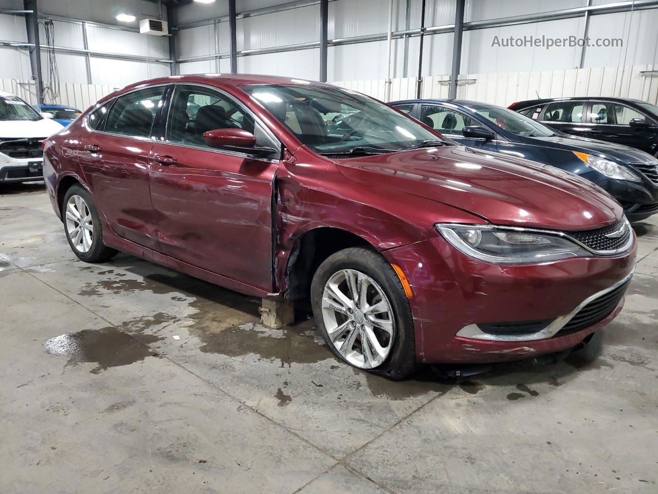 2016 Chrysler 200 Limited Красный vin: 1C3CCCAB2GN165782