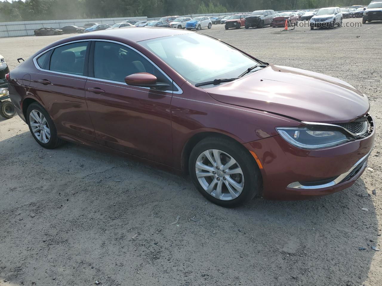 2016 Chrysler 200 Limited Бордовый vin: 1C3CCCAB2GN165930