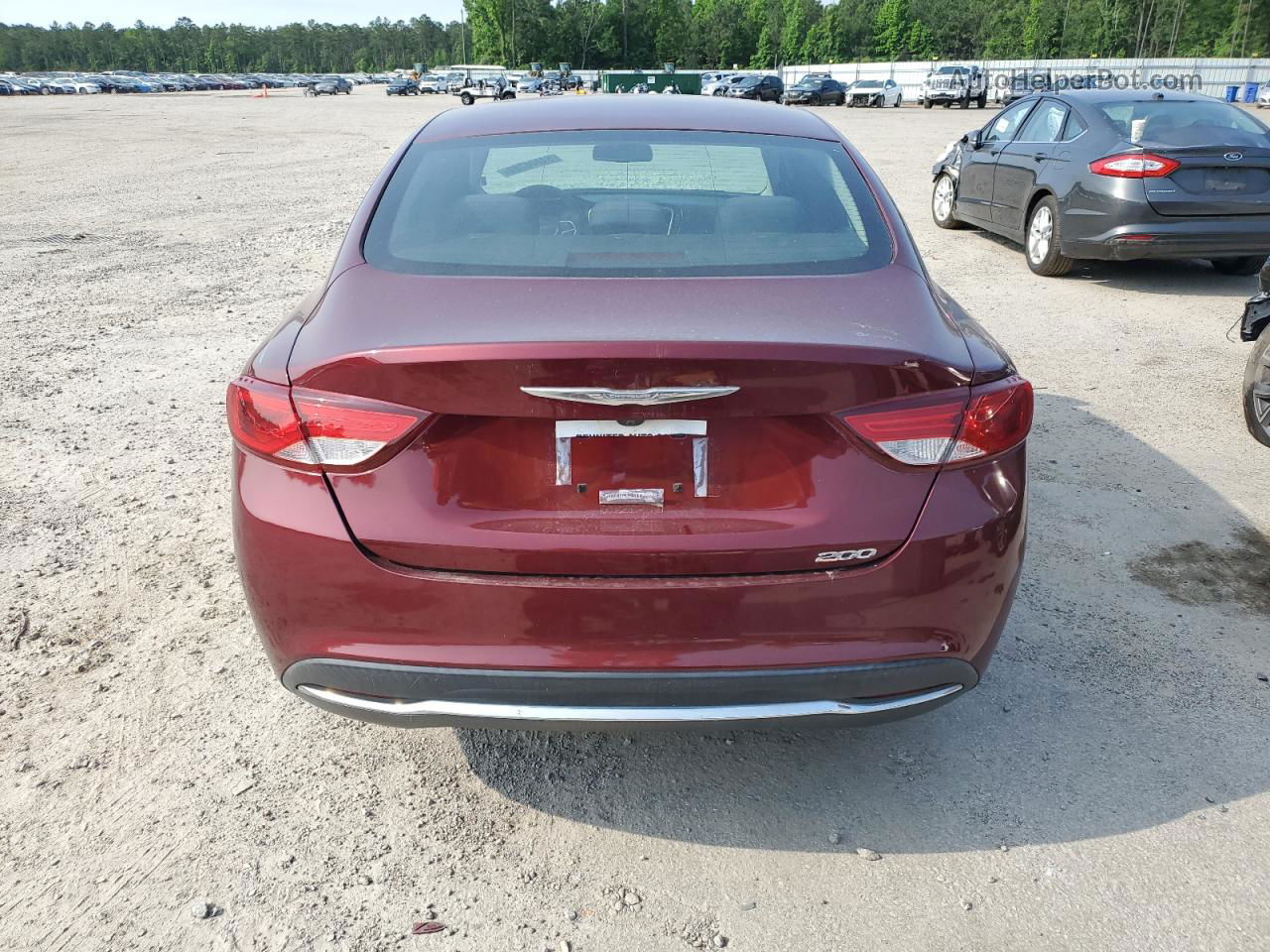 2016 Chrysler 200 Limited Burgundy vin: 1C3CCCAB2GN165930