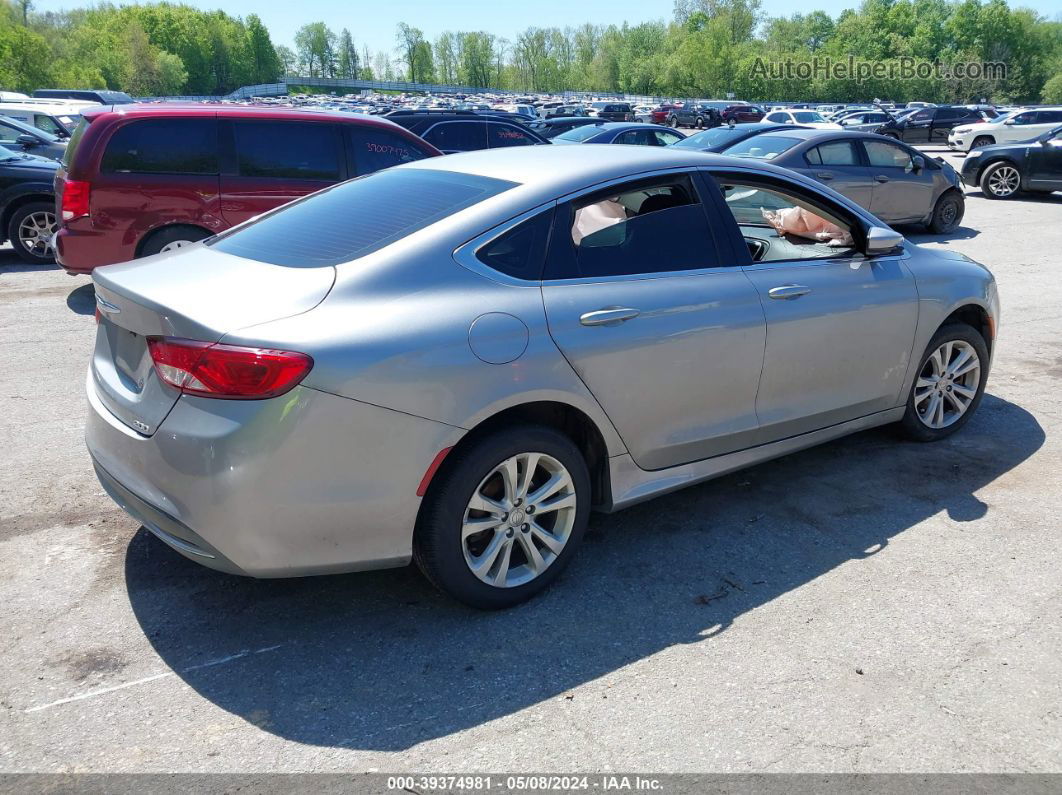 2016 Chrysler 200 Limited Серебряный vin: 1C3CCCAB2GN171100