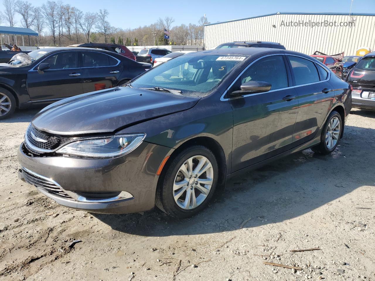 2017 Chrysler 200 Limited Угольный vin: 1C3CCCAB2HN504350