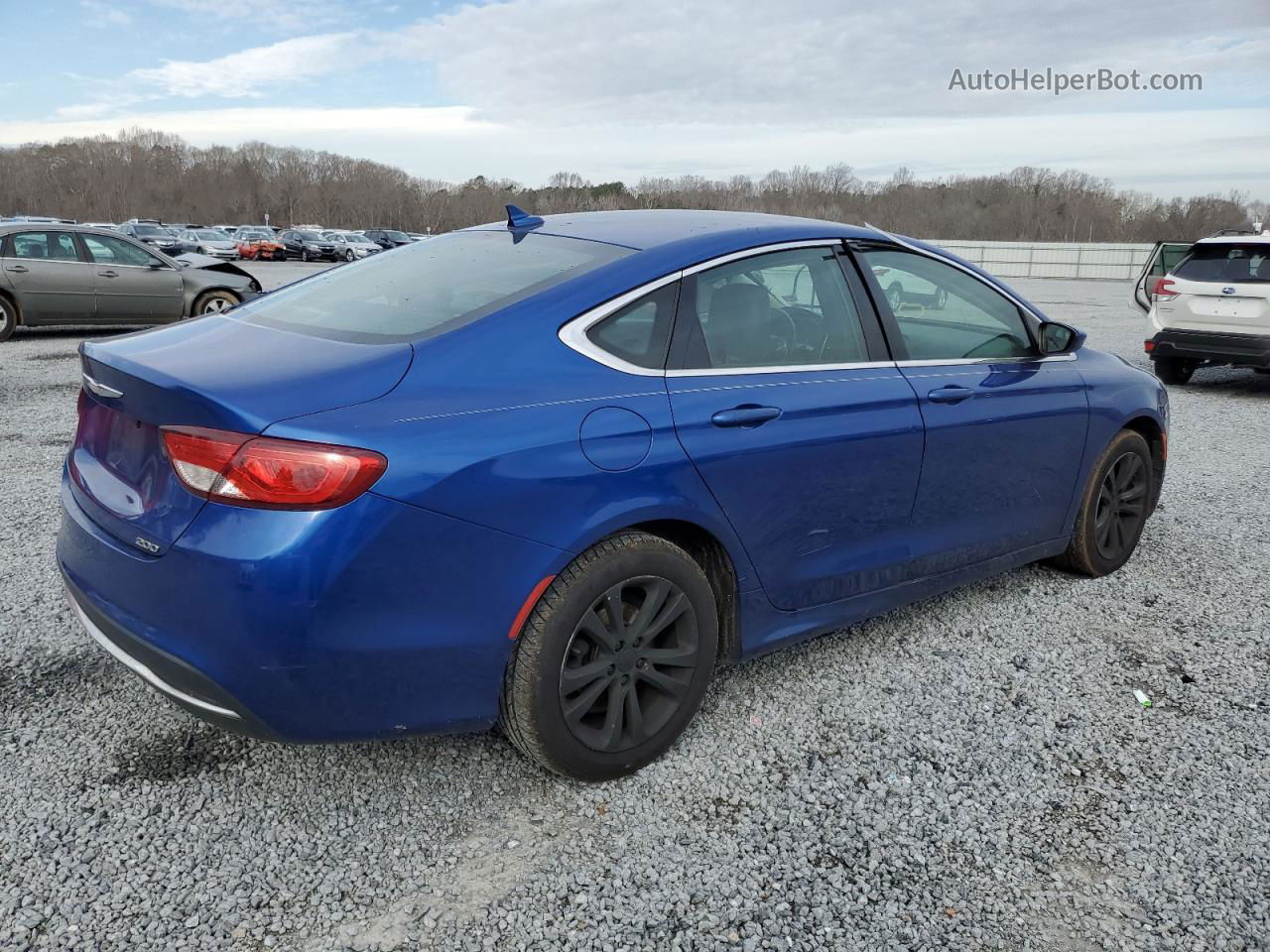 2017 Chrysler 200 Limited Blue vin: 1C3CCCAB2HN508205