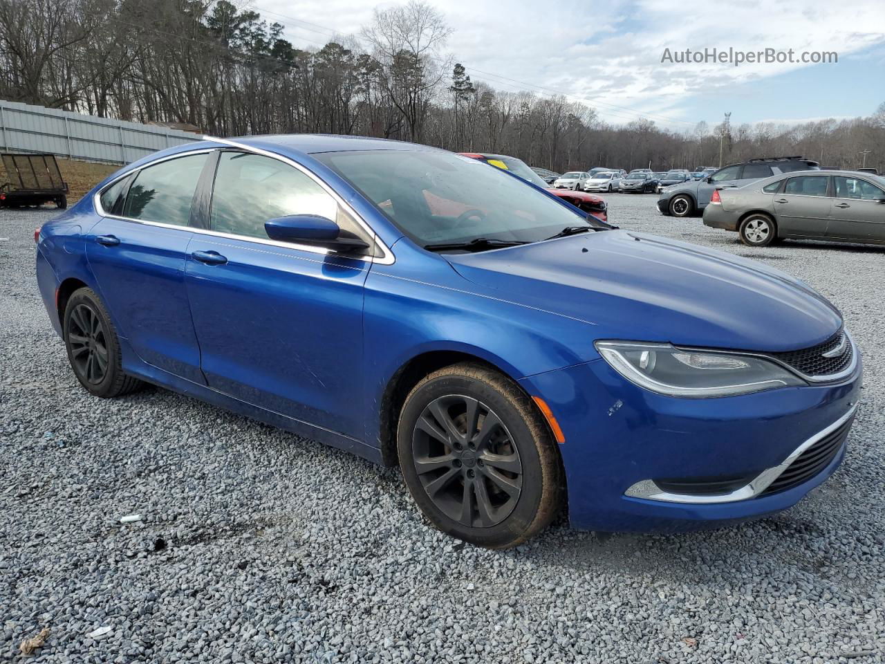 2017 Chrysler 200 Limited Синий vin: 1C3CCCAB2HN508205