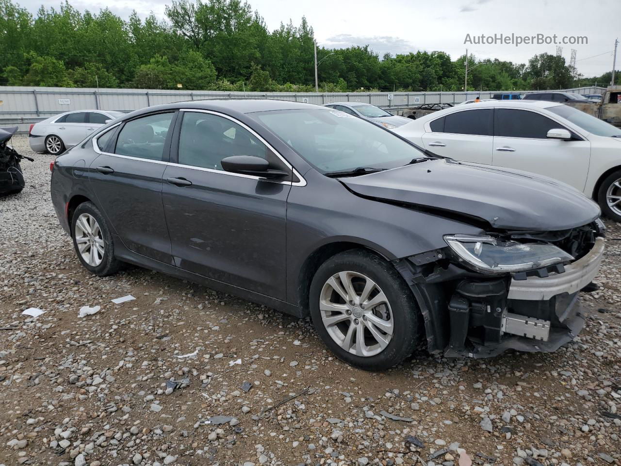 2017 Chrysler 200 Limited Серебряный vin: 1C3CCCAB2HN508804