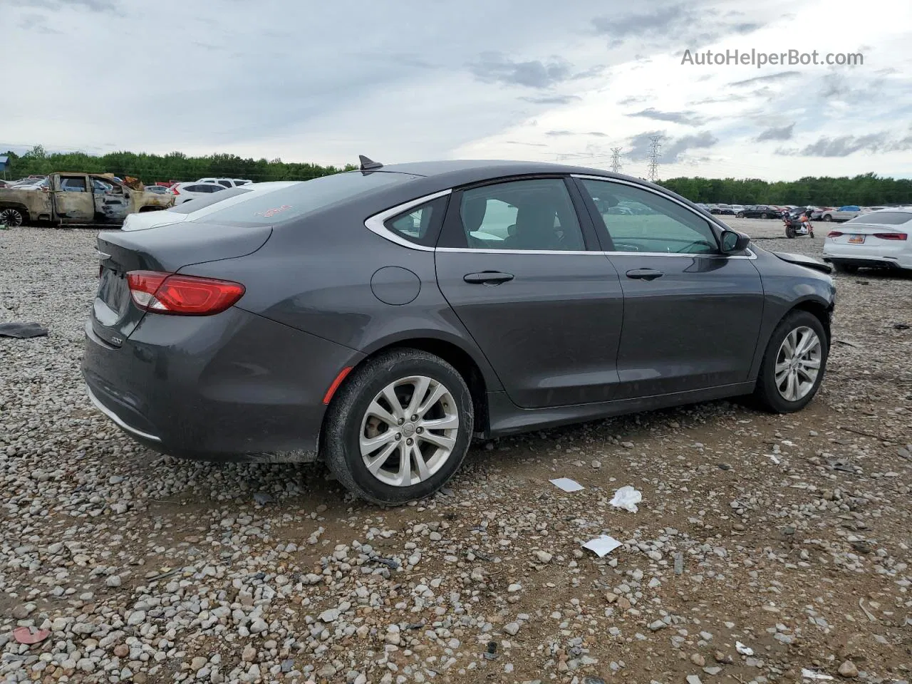 2017 Chrysler 200 Limited Серебряный vin: 1C3CCCAB2HN508804