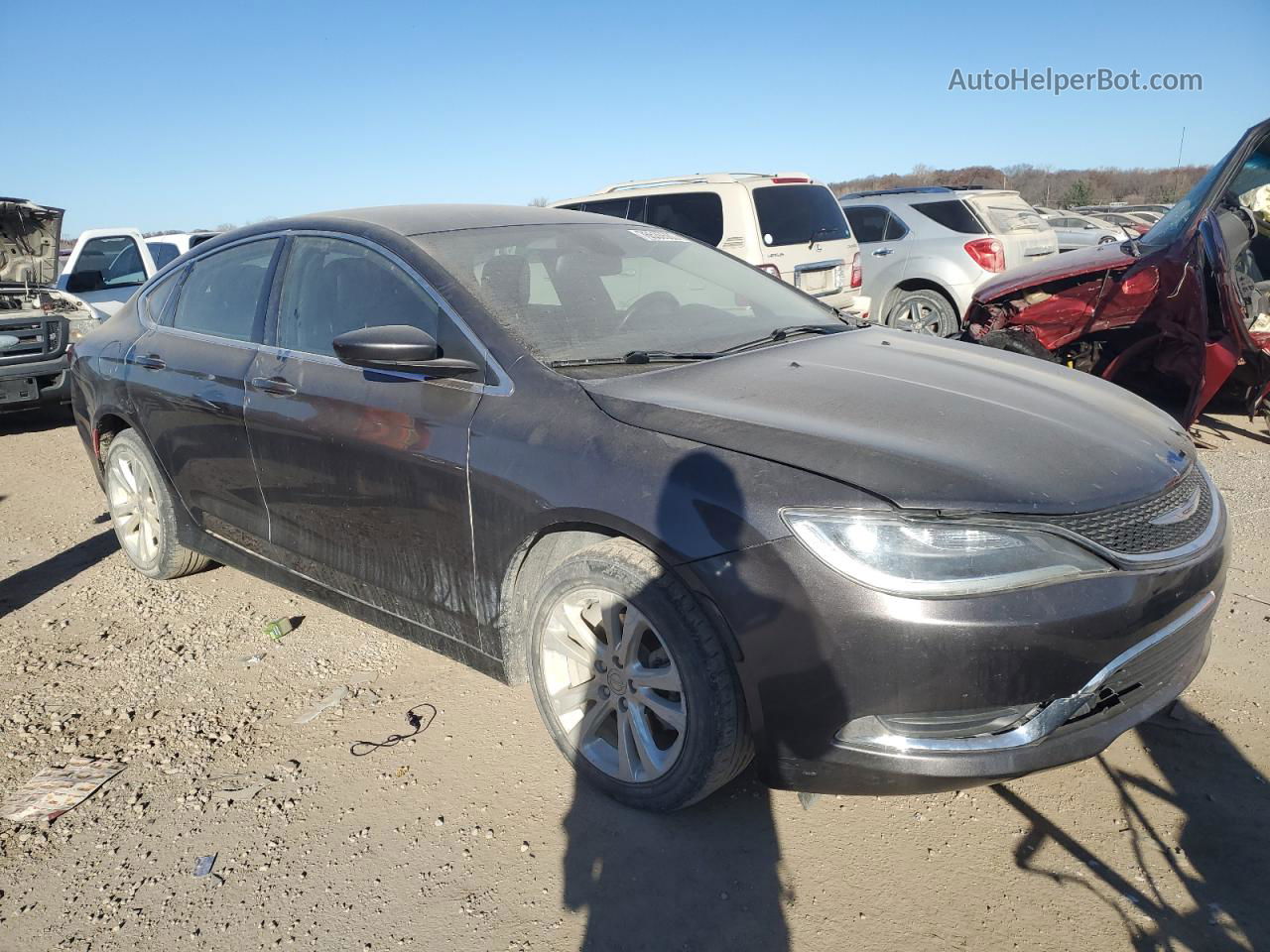 2017 Chrysler 200 Limited Gray vin: 1C3CCCAB2HN509614