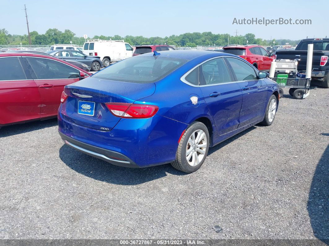 2017 Chrysler 200 Limited Platinum Blue vin: 1C3CCCAB2HN510388