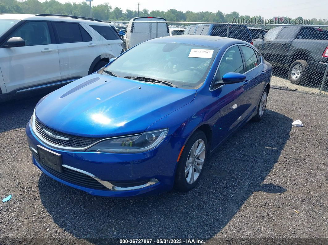 2017 Chrysler 200 Limited Platinum Blue vin: 1C3CCCAB2HN510388