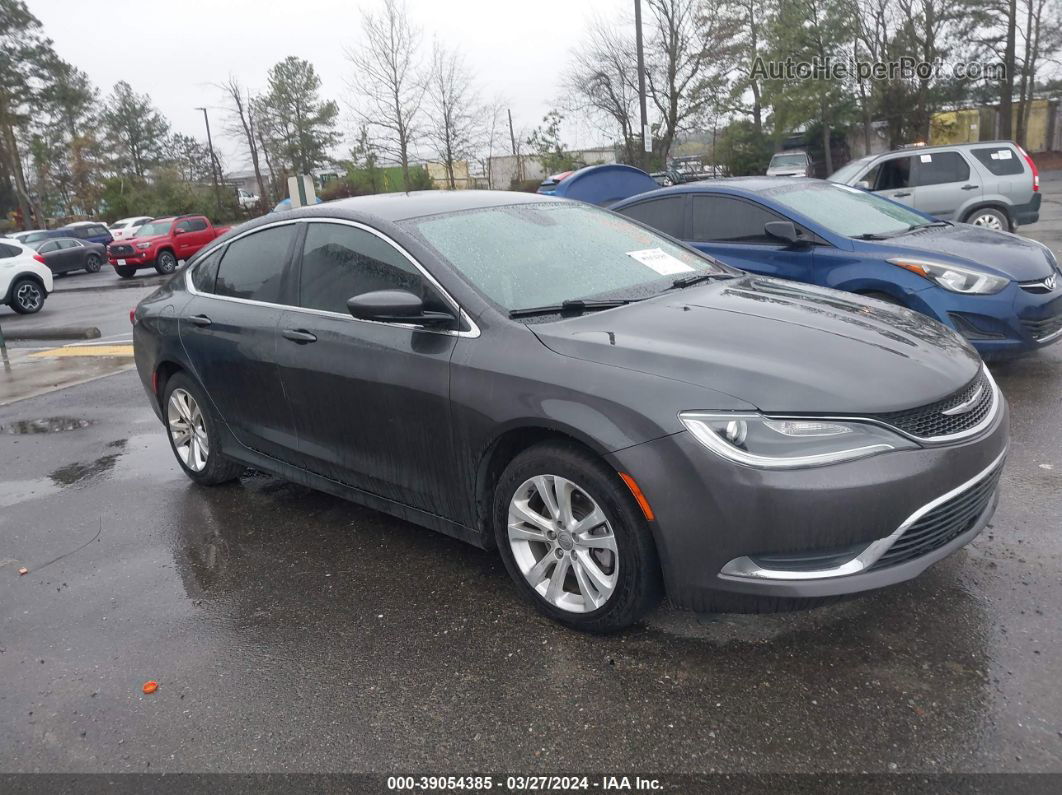 2017 Chrysler 200 Limited Platinum Серый vin: 1C3CCCAB2HN511444