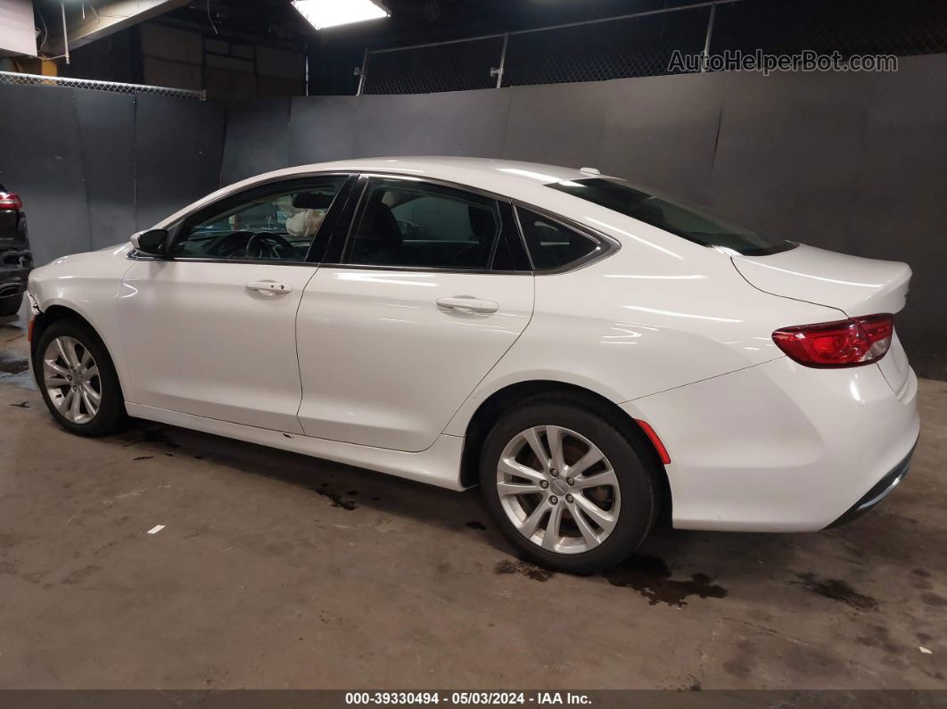 2015 Chrysler 200 Limited White vin: 1C3CCCAB3FN504676