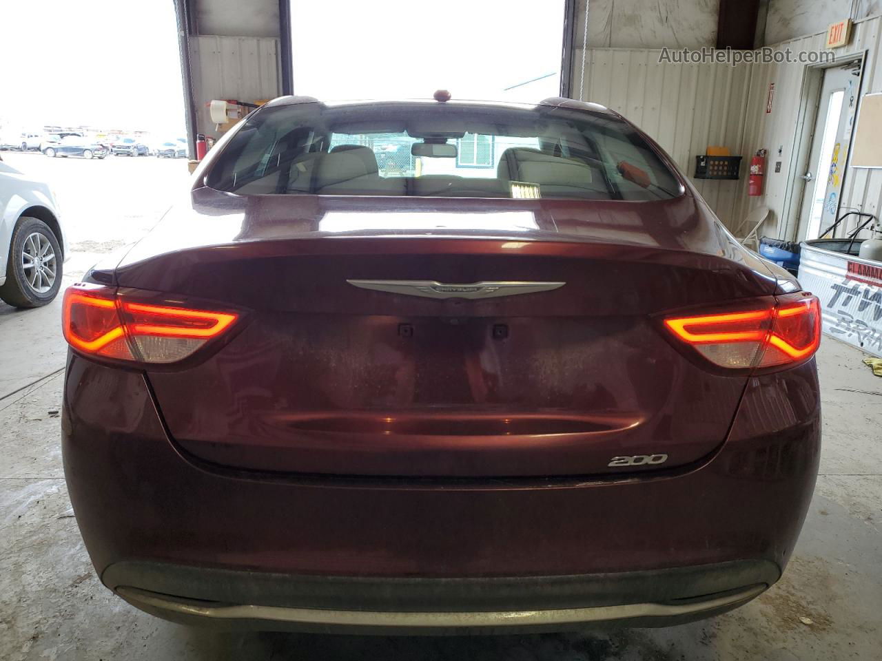 2015 Chrysler 200 Limited Бордовый vin: 1C3CCCAB3FN529691