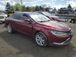 2015 Chrysler 200 Limited Maroon vin: 1C3CCCAB3FN537189