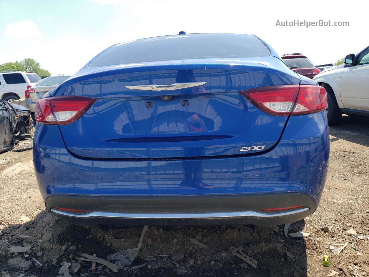 2015 Chrysler 200 Limited Blue vin: 1C3CCCAB3FN561914