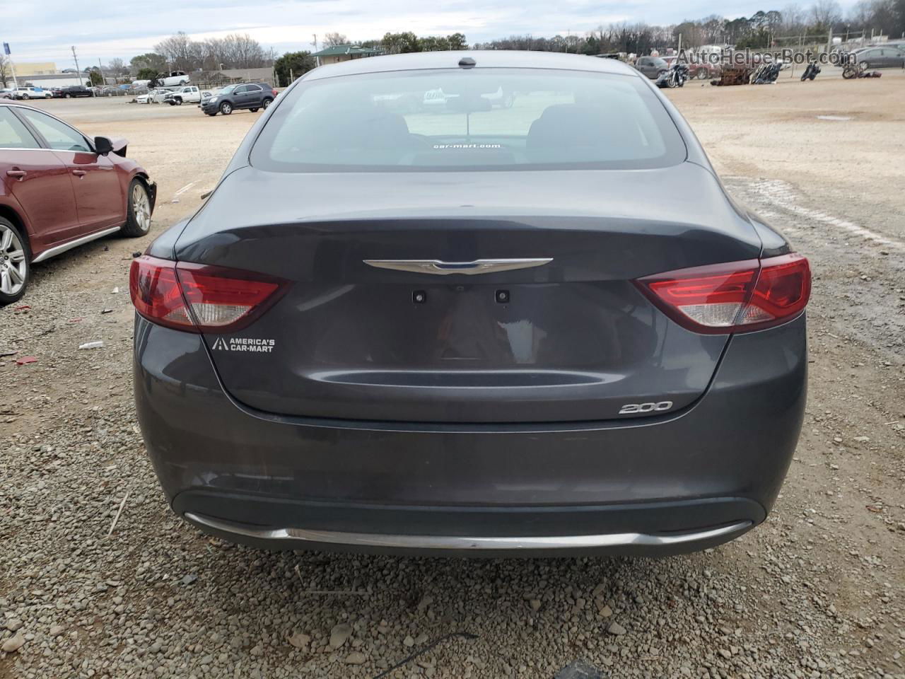 2015 Chrysler 200 Limited Gray vin: 1C3CCCAB3FN603255